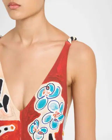 ALÉMAIS Michelle V-Neck One-Piece Swimsuit | Thumbnail 4 ALÉMAIS Michelle V-Neck One-Piece Swimsuit | Thumbnail 4