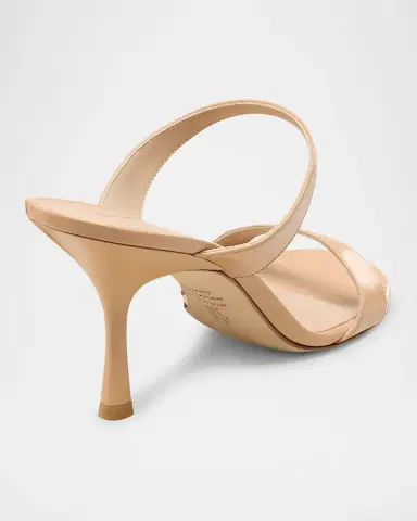 Stuart Weitzman 85mm Nudist Patent Leather Dual-Strap Sandals | Thumbnail 3