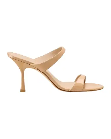 Stuart Weitzman 85mm Nudist Patent Leather Dual-Strap Sandals | Thumbnail 1