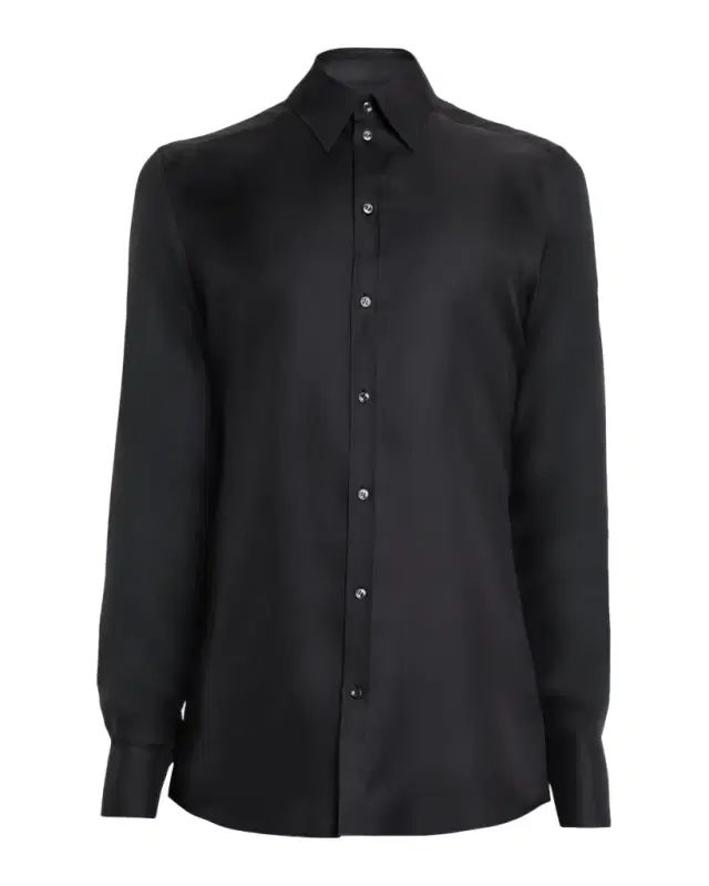 Dolce & Gabbana Men 's Silk Satin Classic-Fit Dress Shirt