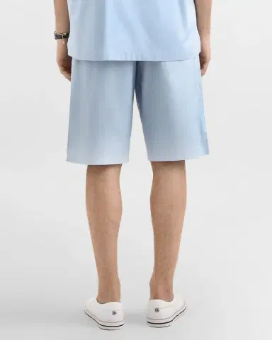 Dolce & Gabbana Men 's Cotton Poplin Drawstring Bermuda Shorts | Thumbnail 3