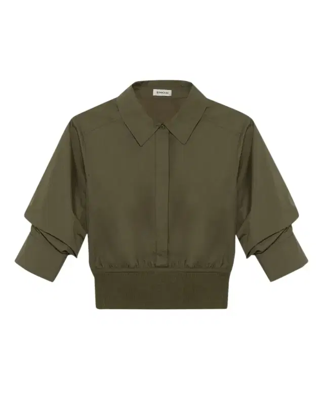 SIMKHAI Stiles Knit Cotton Shirt