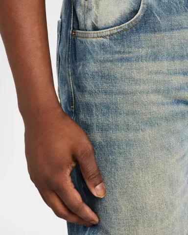 Balmain Men 's Slim Straight Leg Faded Denim Jeans | Thumbnail 5 Balmain Men 's Slim Straight Leg Faded Denim Jeans | Thumbnail 5