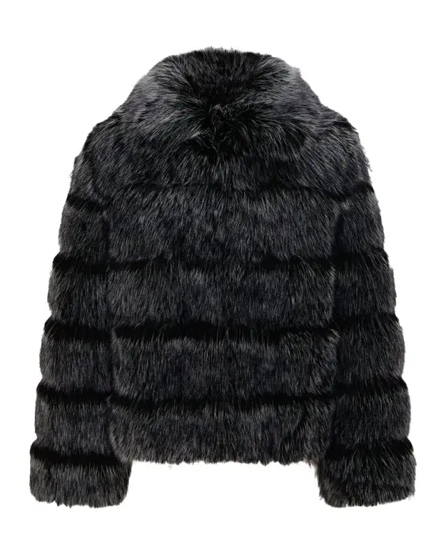 Lyla Grant Fur-Free Quilted Faux Fox Coat