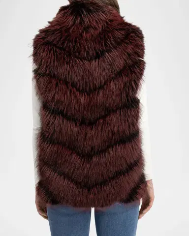 Lyla Grant Fur-Free Quilted Faux Fox Vest | Thumbnail 3