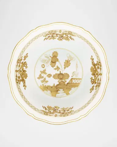 GINORI 1735 Oriente Italiano Aurum Deep Round Serving Bowl | Thumbnail 2 GINORI 1735 Oriente Italiano Aurum Deep Round Serving Bowl | Thumbnail 2