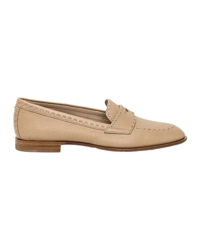 Santoni Marlene Leather Penny Loafers