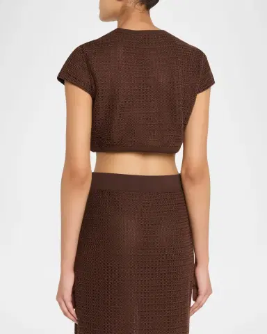 Simkhai Lidie Knit Crop Top | Thumbnail 3