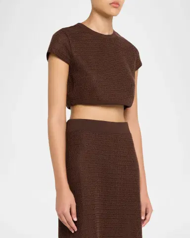 Simkhai Lidie Knit Crop Top | Thumbnail 4