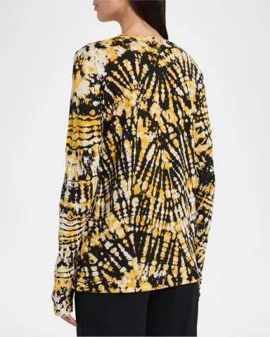 Proenza Schouler Mia Long-Sleeve Tie Dye Top | Thumbnail 2 Proenza Schouler Mia Long-Sleeve Tie Dye Top | Thumbnail 2