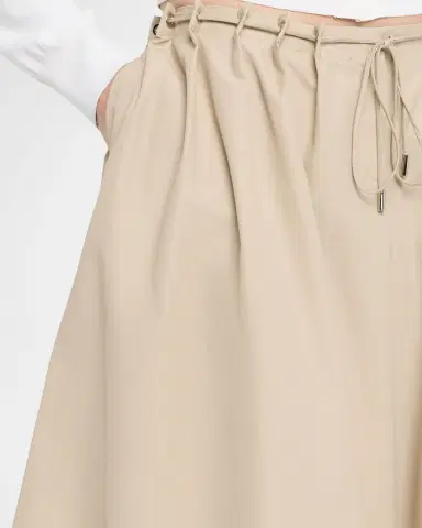 Brandon Maxwell Sutton Drawstring Wide-Leg Bermuda Shorts | Thumbnail 5