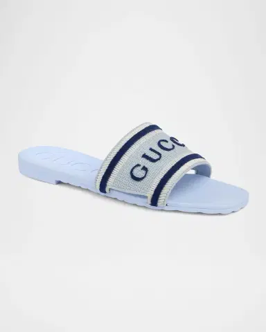 Gucci Luna Logo Jacquard Slide Sandals | Thumbnail 2