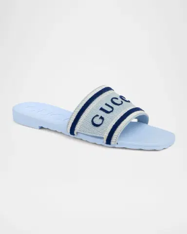 Gucci Luna Logo Jacquard Slide Sandals | Thumbnail 3