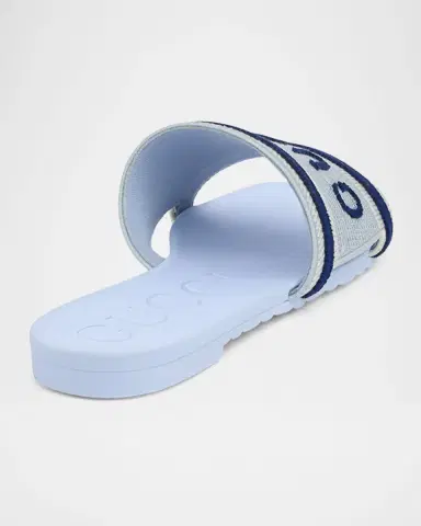 Gucci Luna Logo Jacquard Slide Sandals | Thumbnail 4