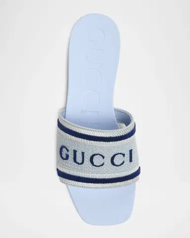 Gucci Luna Logo Jacquard Slide Sandals | Thumbnail 6