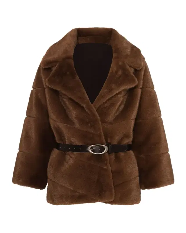 Lyla Grant Fur-Free Leopard Faux Mink Coat