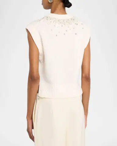 Simkhai Candra Embellished Knit Vest | Thumbnail 3