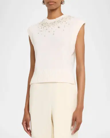 Simkhai Candra Embellished Knit Vest | Thumbnail 4