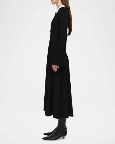 Simkhai Philippa Long-Sleeve Ribbed Midi Dress | Thumbnail 5