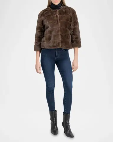 Lyla Grant Fur-Free Short Faux Mink Coat | Thumbnail 2 Lyla Grant Fur-Free Short Faux Mink Coat | Thumbnail 2