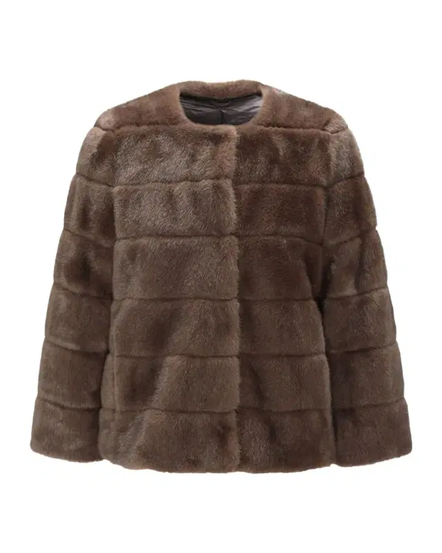 Lyla Grant Fur-Free Short Faux Mink Coat