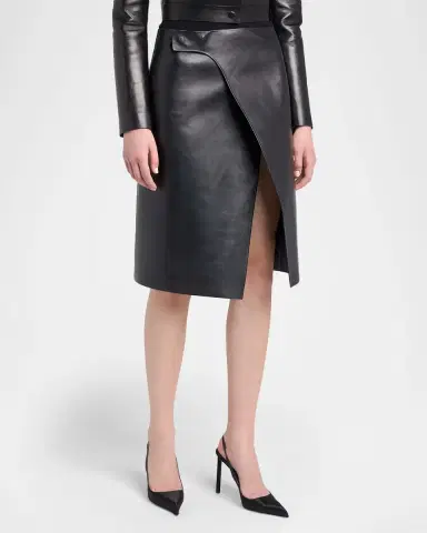 Tom Ford Nappa Leather Wrap Skirt | Thumbnail 2 Tom Ford Nappa Leather Wrap Skirt | Thumbnail 2