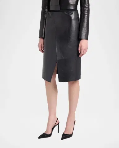 Tom Ford Nappa Leather Wrap Skirt | Thumbnail 4 Tom Ford Nappa Leather Wrap Skirt | Thumbnail 4