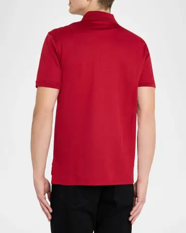 Givenchy Men's Grosgrain Label Pique Polo Shirt | Thumbnail 3 Givenchy Men's Grosgrain Label Pique Polo Shirt | Thumbnail 3