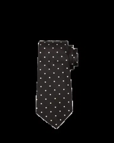 Ralph Lauren Purple Label Men's Polka-Dot Silk Satin Tie | Thumbnail 2 Ralph Lauren Purple Label Men's Polka-Dot Silk Satin Tie | Thumbnail 2