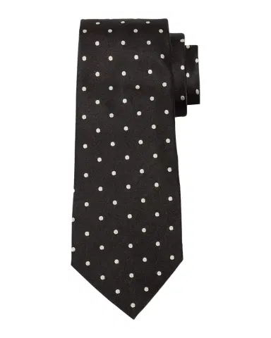 Ralph Lauren Purple Label Men's Polka-Dot Silk Satin Tie | Thumbnail 1 Ralph Lauren Purple Label Men's Polka-Dot Silk Satin Tie | Thumbnail 1