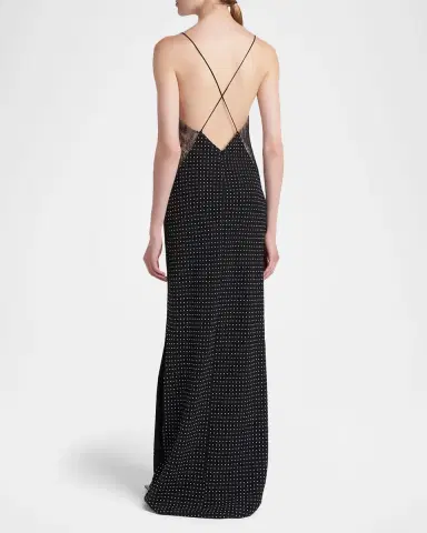 Tom Ford Polka Dot Silk Backless Maxi Slip Dress | Thumbnail 3 Tom Ford Polka Dot Silk Backless Maxi Slip Dress | Thumbnail 3