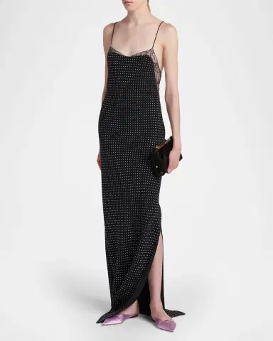 Tom Ford Polka Dot Silk Backless Maxi Slip Dress | Thumbnail 4 Tom Ford Polka Dot Silk Backless Maxi Slip Dress | Thumbnail 4