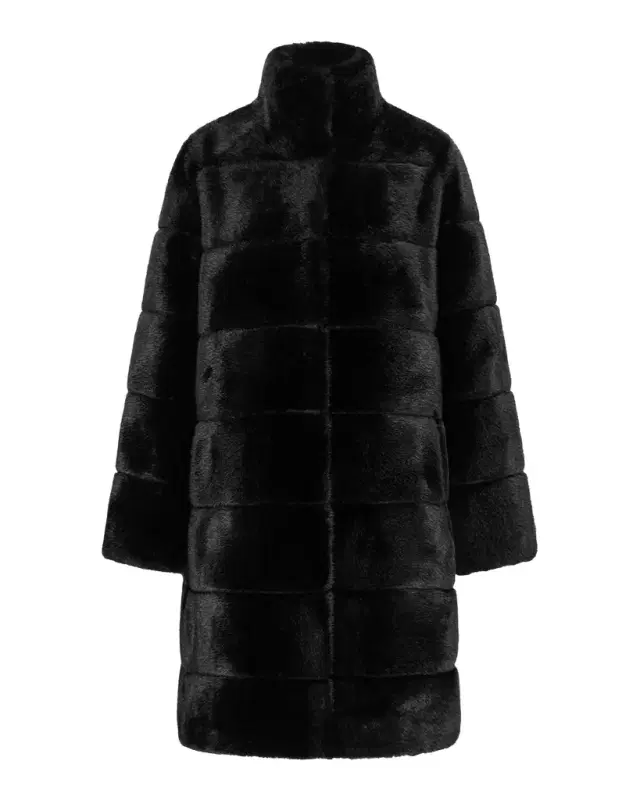 Lyla Grant Fur-Free Reversible Faux Mink Coat