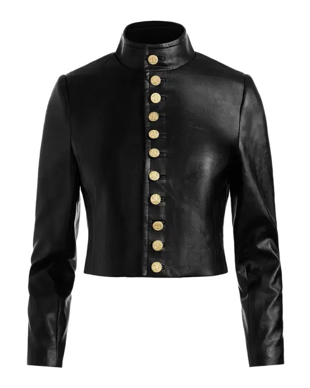 ALICE + OLIVIA Emerson Vegan Leather Jacket