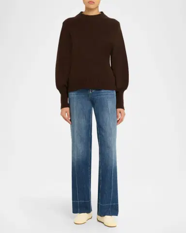 Chloé Kick Mixed Leather Low-Top Sneakers | Thumbnail 3