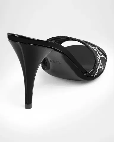 Gucci Erin Jeweled Leather Stiletto Sandals | Thumbnail 3