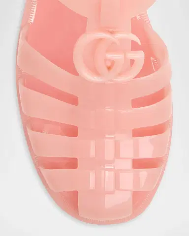 Gucci GG Glossy Jelly Fisherman Sandals | Thumbnail 5