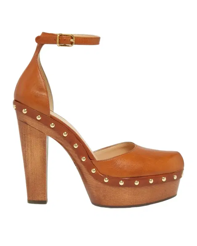 Chloe 130mm Lola Leather Platform Pumps