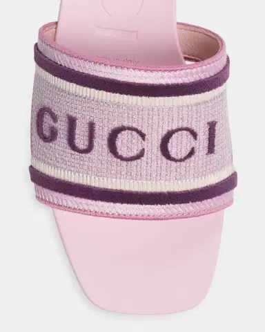 Gucci Luna Logo Jacquard Slide Sandals | Thumbnail 5 Gucci Luna Logo Jacquard Slide Sandals | Thumbnail 5