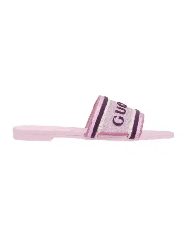 Gucci Luna Logo Jacquard Slide Sandals | Thumbnail 1 Gucci Luna Logo Jacquard Slide Sandals | Thumbnail 1