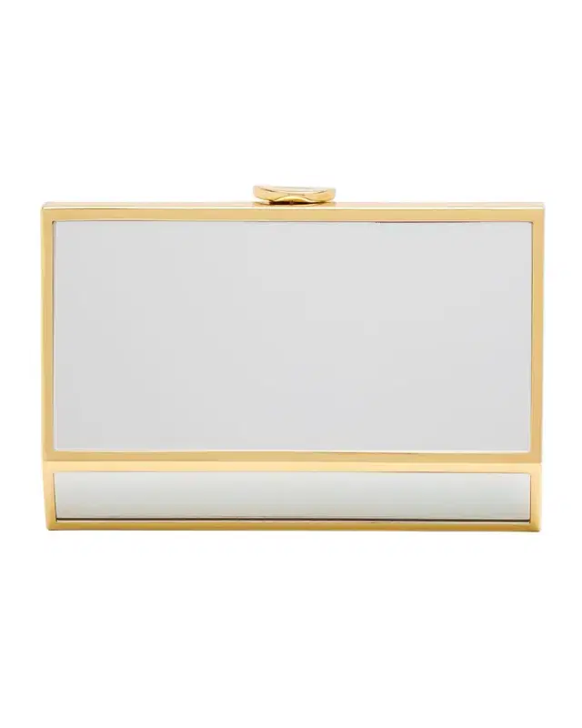 SIMKHAI Maddox Geometric Mirror Clutch Bag