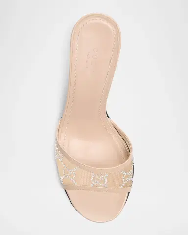 Gucci Erin Jeweled Leather Stiletto Sandals | Thumbnail 6 Gucci Erin Jeweled Leather Stiletto Sandals | Thumbnail 6