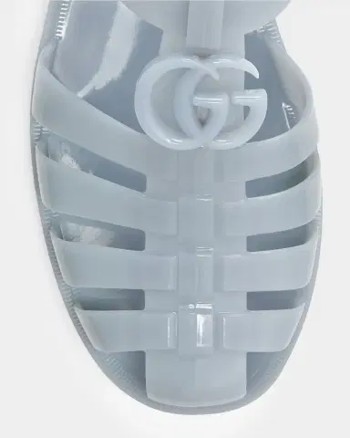 Gucci GG Glossy Jelly Fisherman Sandals | Thumbnail 5 Gucci GG Glossy Jelly Fisherman Sandals | Thumbnail 5