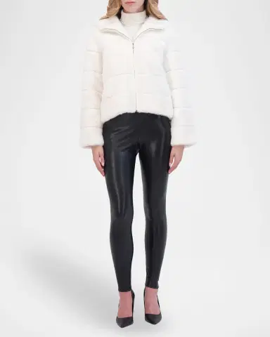 Lyla Grant Fur-Free Hooded Faux Mink Zip Jacket | Thumbnail 2 Lyla Grant Fur-Free Hooded Faux Mink Zip Jacket | Thumbnail 2