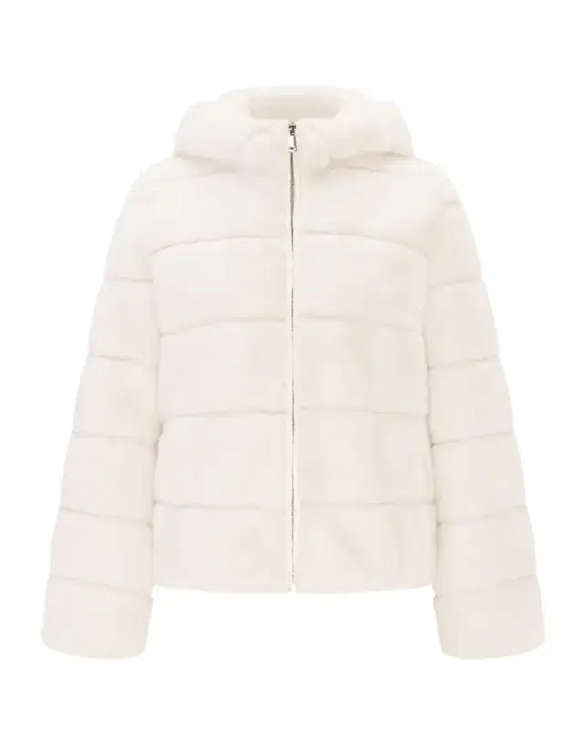 Lyla Grant Fur-Free Hooded Faux Mink Zip Jacket