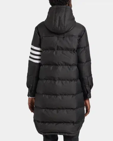 Thom Browne Shiny Ripstop 4-Bar Parka Jacket | Thumbnail 3 Thom Browne Shiny Ripstop 4-Bar Parka Jacket | Thumbnail 3