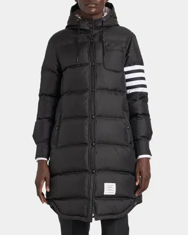 Thom Browne Shiny Ripstop 4-Bar Parka Jacket | Thumbnail 4 Thom Browne Shiny Ripstop 4-Bar Parka Jacket | Thumbnail 4