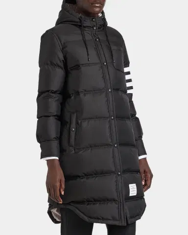 Thom Browne Shiny Ripstop 4-Bar Parka Jacket | Thumbnail 6 Thom Browne Shiny Ripstop 4-Bar Parka Jacket | Thumbnail 6