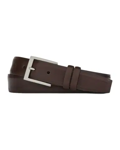W. Kleinberg Men's Semi-Matte Calf Leather Belt | Thumbnail 1