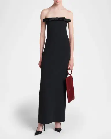 Tom Ford Bow Strapless Column Gown | Thumbnail 2 Tom Ford Bow Strapless Column Gown | Thumbnail 2